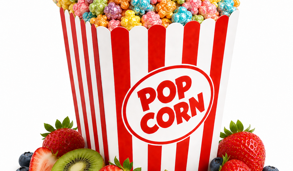 Popcorn sladký, bezedný kelímek 4-8