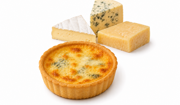 Quiche se 3 druhy sýra