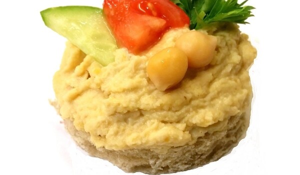 Chlebová kanapka s cizrnovým hummusem - VEGANSKÁ