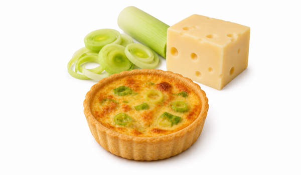 Quiche s pórkem a sýrem